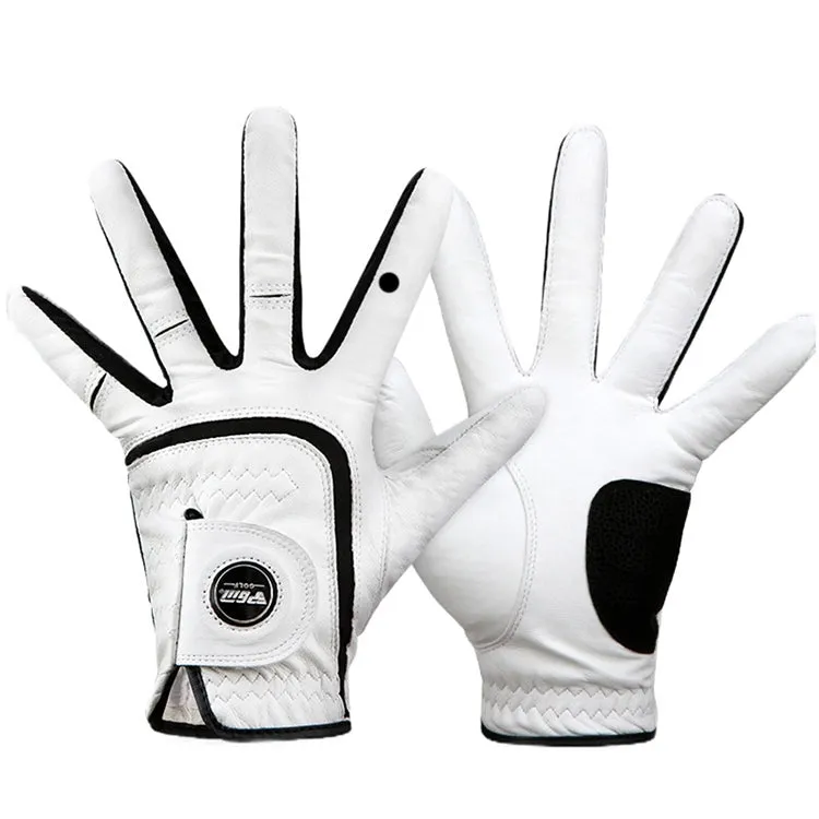 PGM Golf Sheepskin Breathable Non-slip Single Gloves for Men (Color:Left Hand Size:23)