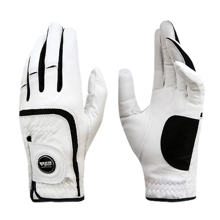 PGM Golf Sheepskin Breathable Non-slip Single Gloves for Men (Color:Left Hand Size:23)