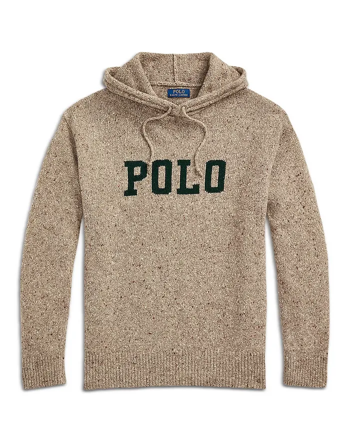 POLO Ralph Lauren MEN Intarsia Knit Hooded Logo Sweater