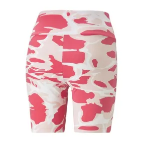 Puma Women's Summer Splash Tights Shorts - Pink / White