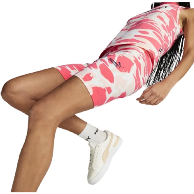 Puma Women's Summer Splash Tights Shorts - Pink / White