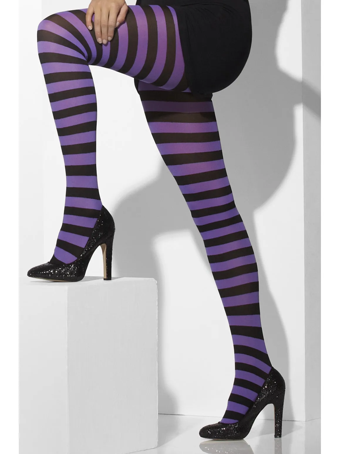 Purple Opaque Tights