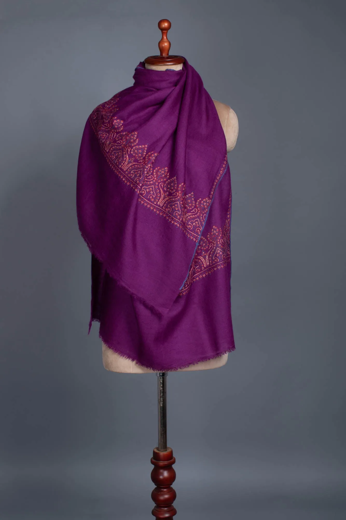 Purple Royal Palla Pashmina Scarf - NEW BRUNSWICK