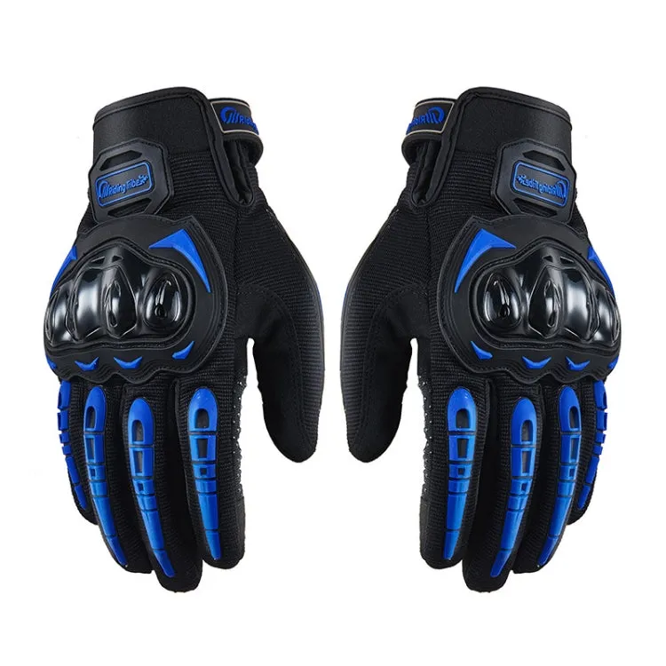 Riding Tribe MCS-17 Motorcycle Gloves Touch Screen Outdoor Riding Gloves, Size: M(Blue)