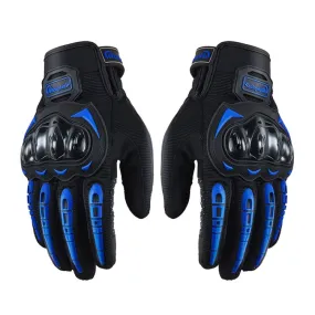 Riding Tribe MCS-17 Motorcycle Gloves Touch Screen Outdoor Riding Gloves, Size: M(Blue)