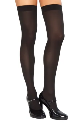 Roma Costume Thigh High Stockings Black One Size