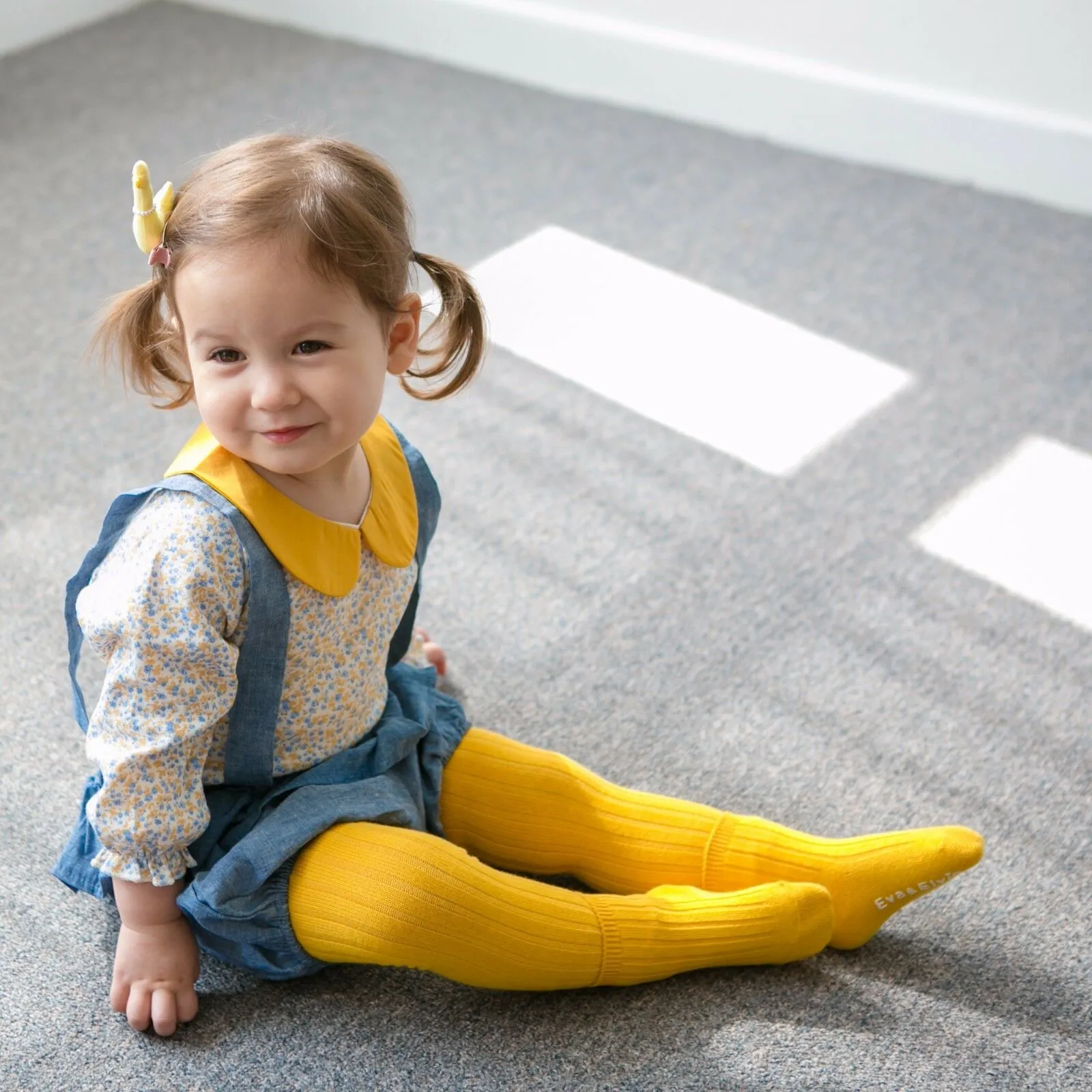 RunRun Mustard Ribbed Leggings