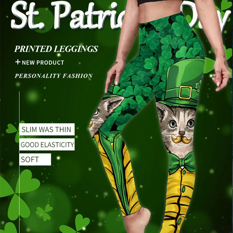 Saint Patrick's Day Clothing Digital Printed Leggings