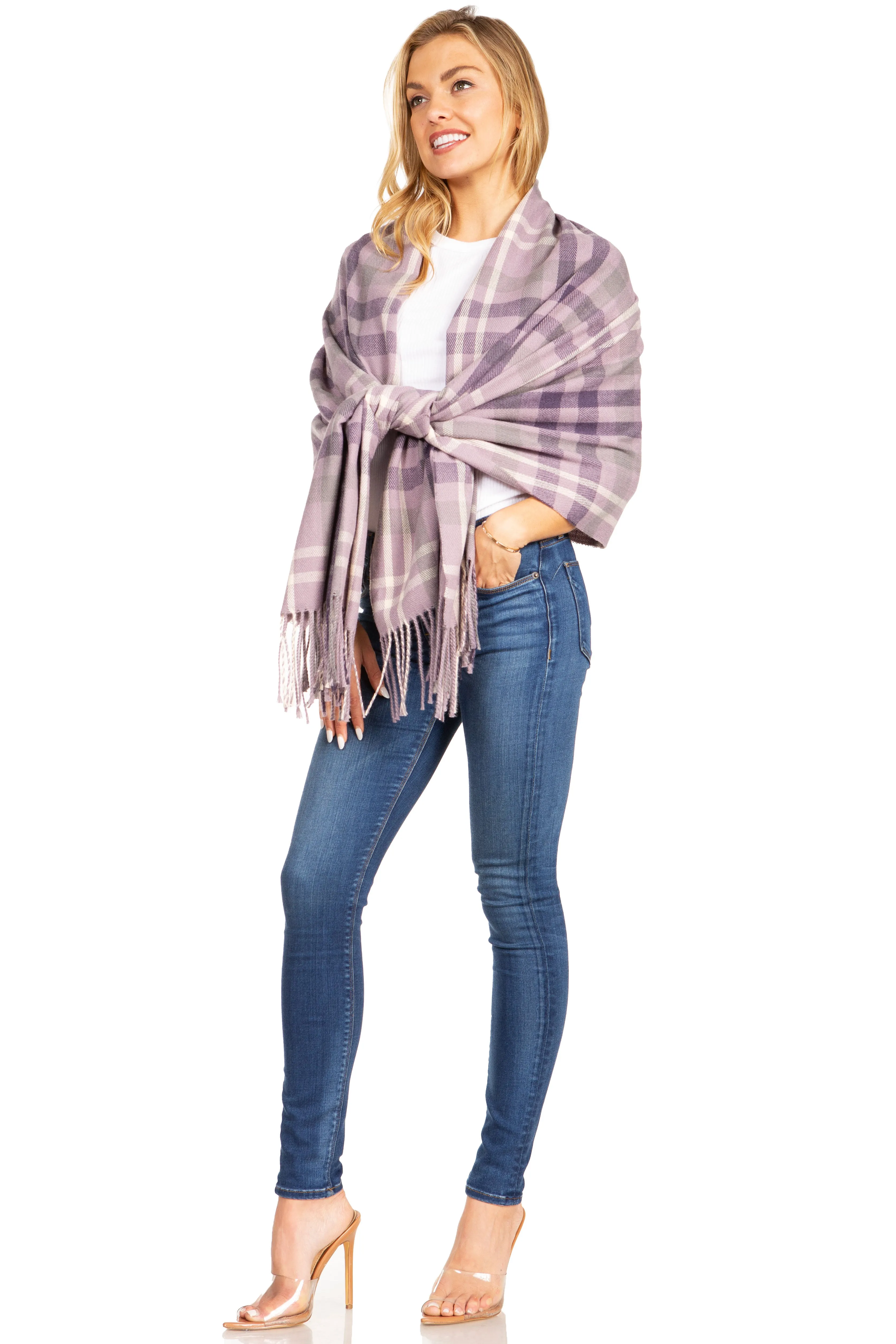 Sakkas Martinna Women's Winter Warm Super Soft and Light Pattern Shawl Scarf Wrap