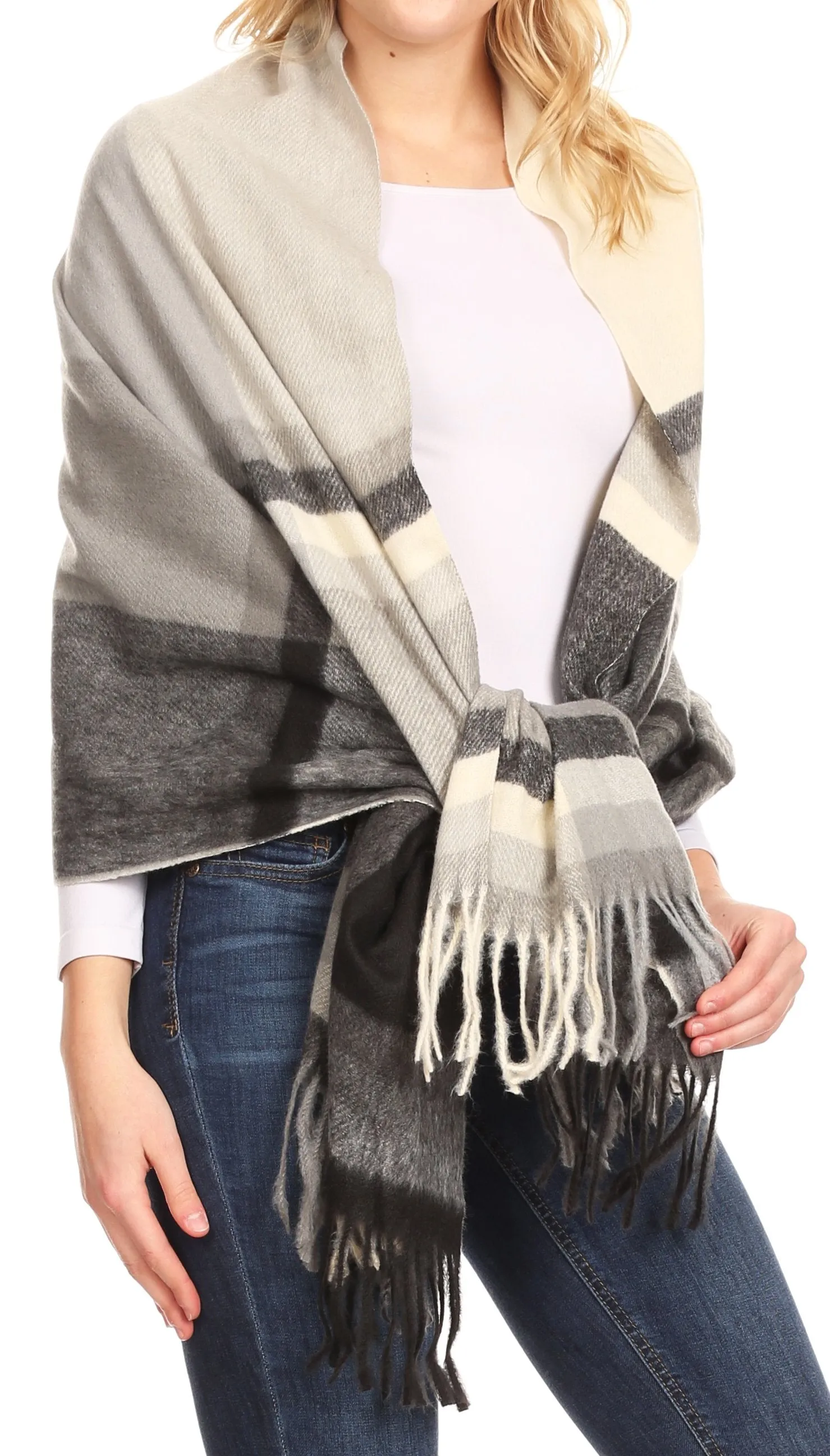 Sakkas Martinna Women's Winter Warm Super Soft and Light Pattern Shawl Scarf Wrap