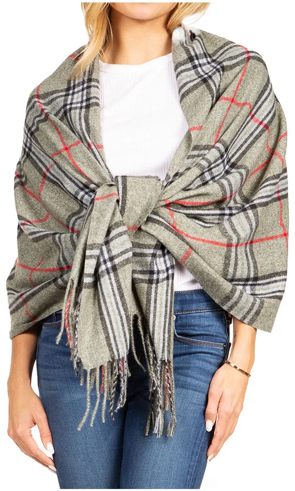 Sakkas Martinna Women's Winter Warm Super Soft and Light Pattern Shawl Scarf Wrap