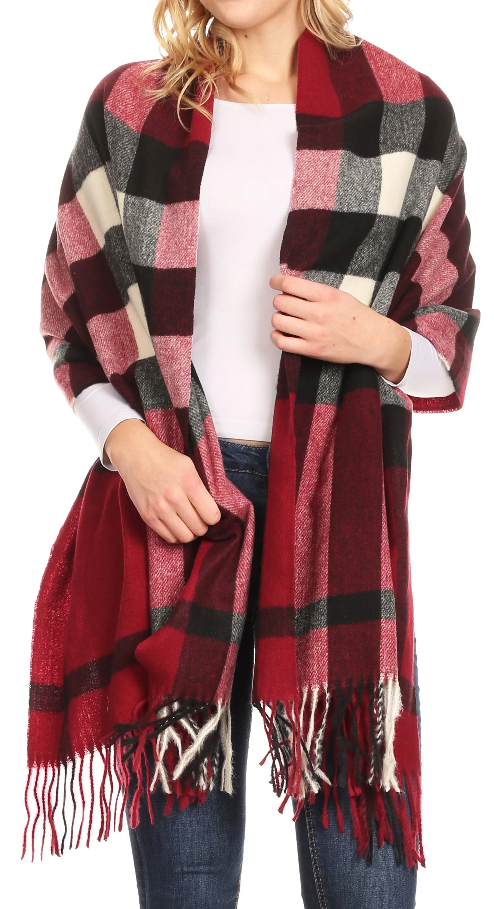 Sakkas Martinna Women's Winter Warm Super Soft and Light Pattern Shawl Scarf Wrap