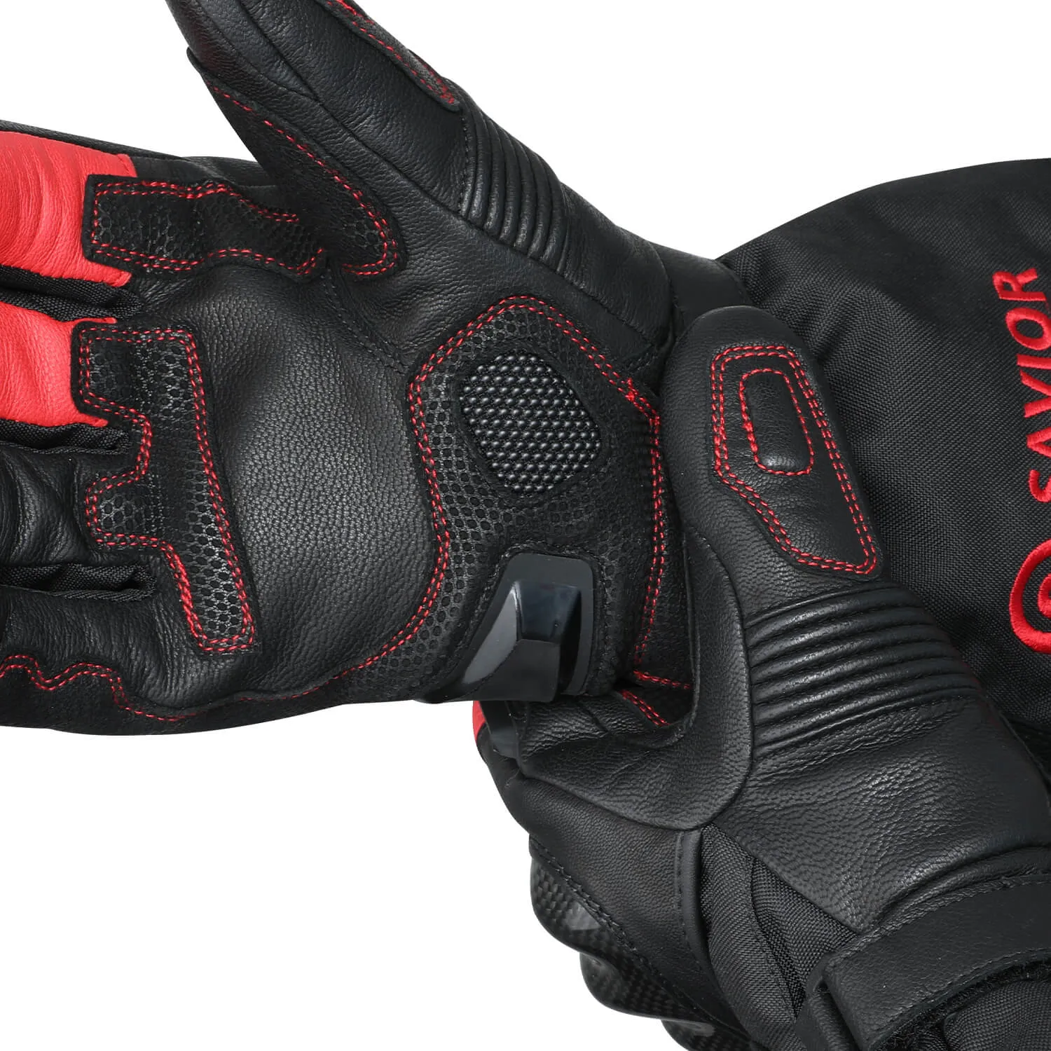 Savior Bluetooth  Battery Heated Motorcycle Gloves 2.0