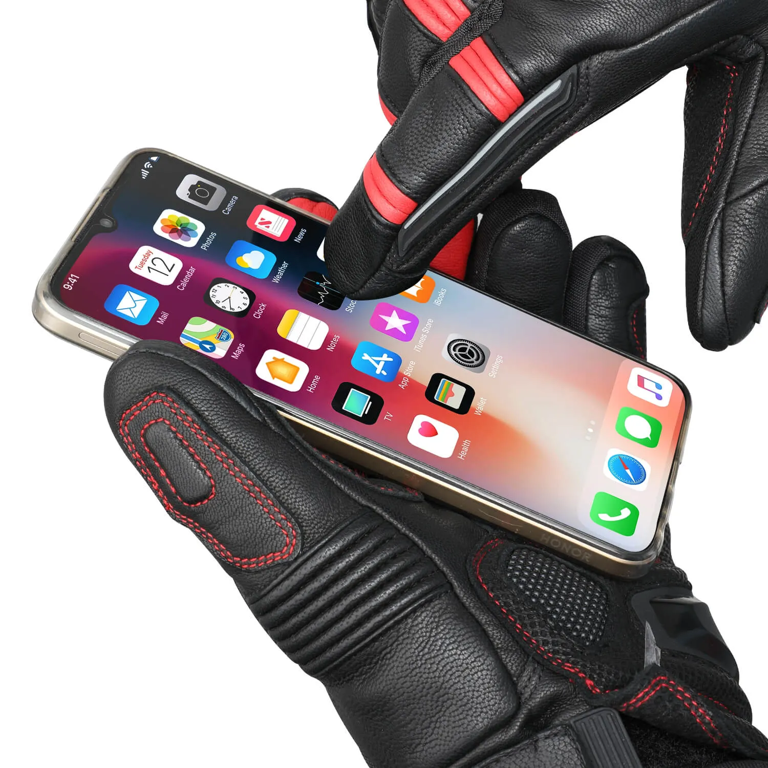 Savior Bluetooth  Battery Heated Motorcycle Gloves 2.0