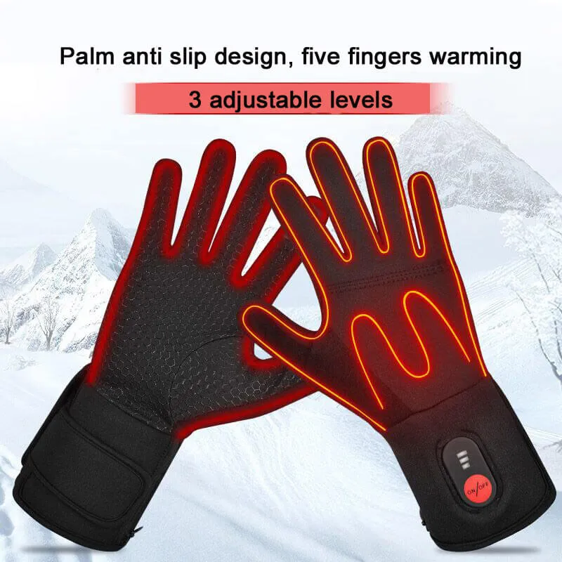 Savior Thin Heated Gloves Liners For Men And Women | Light Weight Heated Gloves For Winter Sport