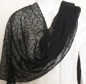 Scarf Stole Wrap Shawl Black