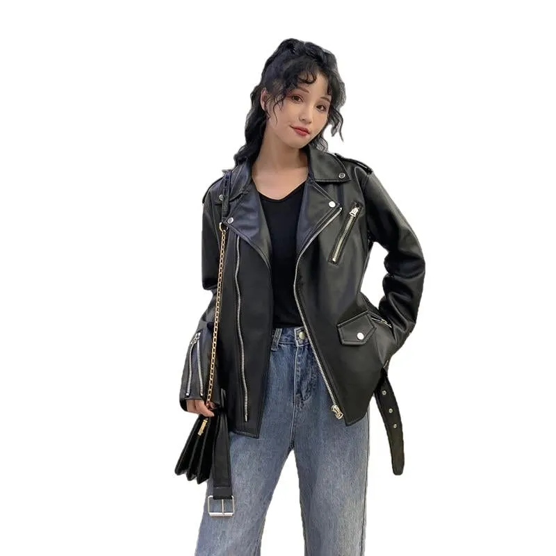 Shae Womens Classic Leather Jacket