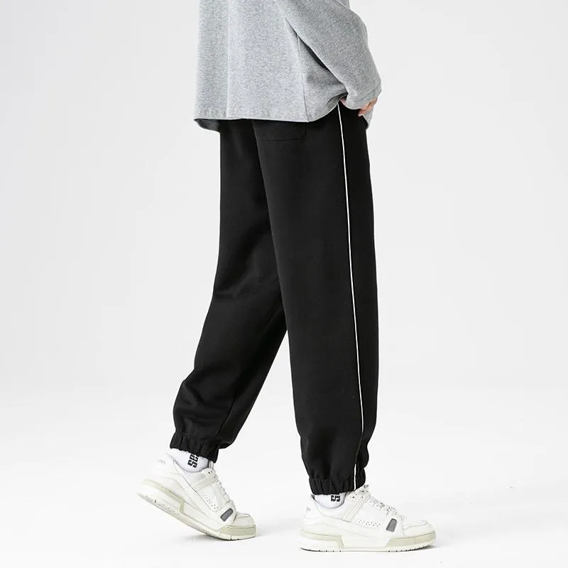 Slim-Fit Trendy Knitted Print Sports Loose Fit Drawstring Sweatpant