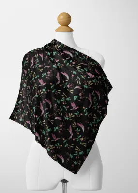 Swift Noir Satin Shawl