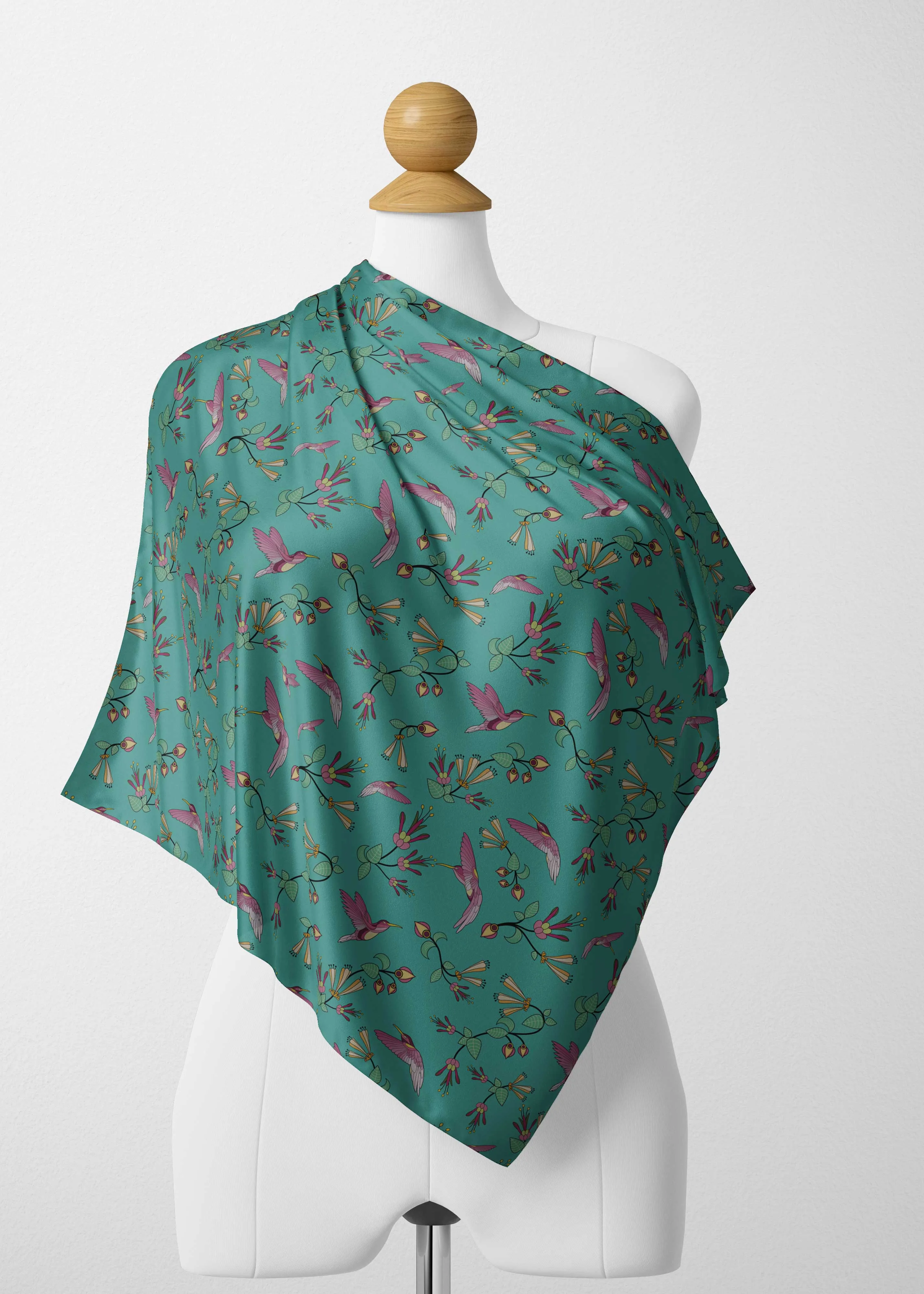 Swift Pastel Satin Shawl