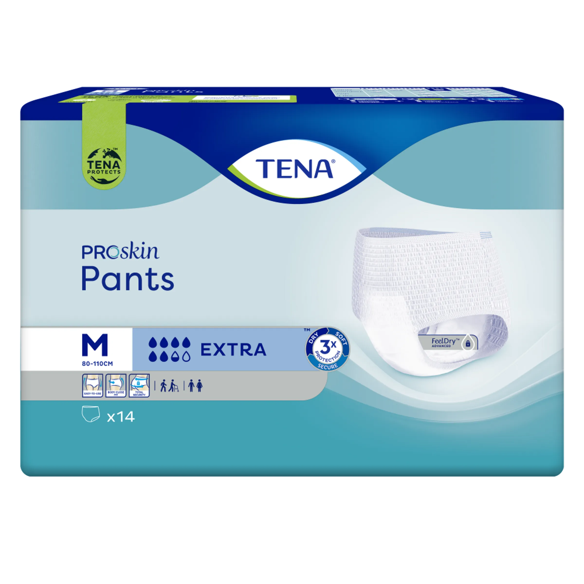 TENA ProSkin Pants Plus Medium 14 - Absorberend ondergoed voor urineverlies, dag en nacht