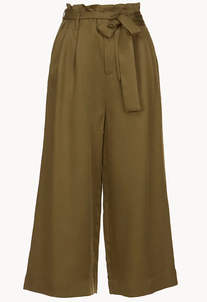 Tencel Waist Tie Culottes