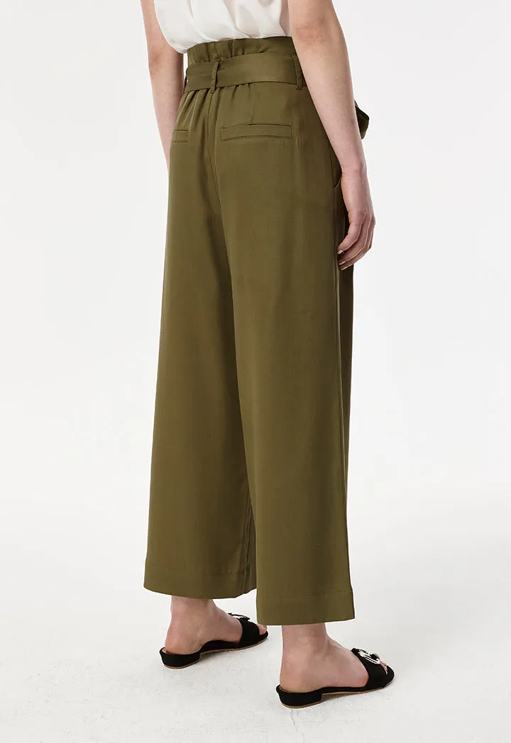 Tencel Waist Tie Culottes