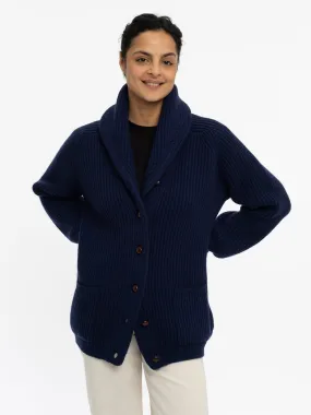 THE KENNEDY CARDIGAN | BRITISH BLUE