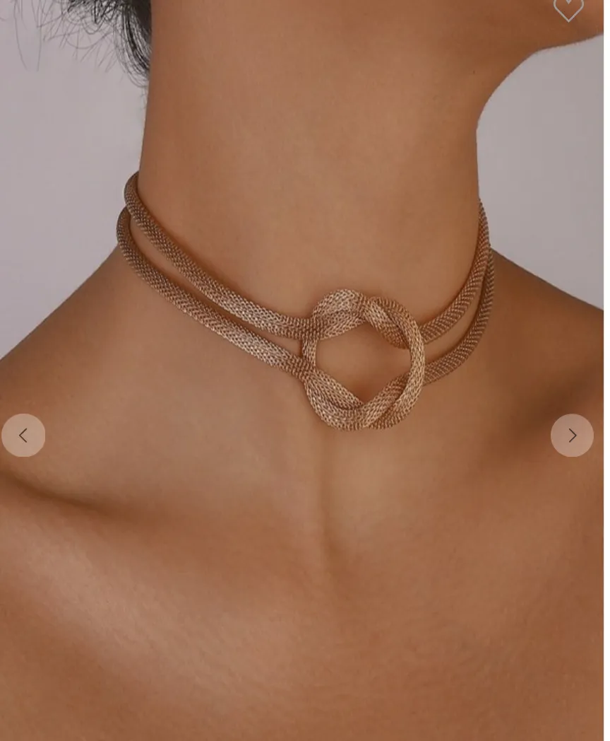 Tied Up Over You Necklace