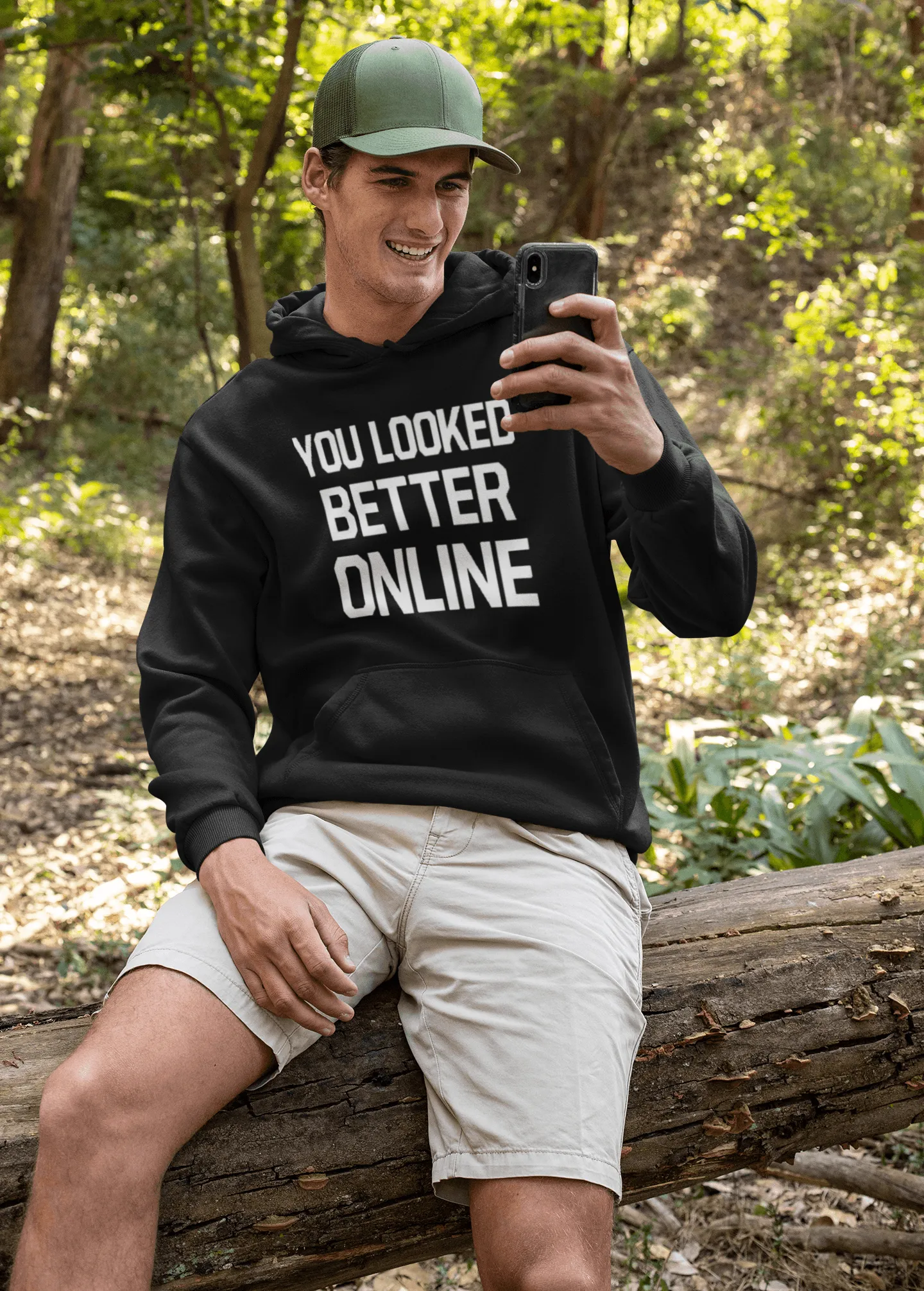 Tinder Hoodie Top Koala You Looked Better Online Unisex Pullover