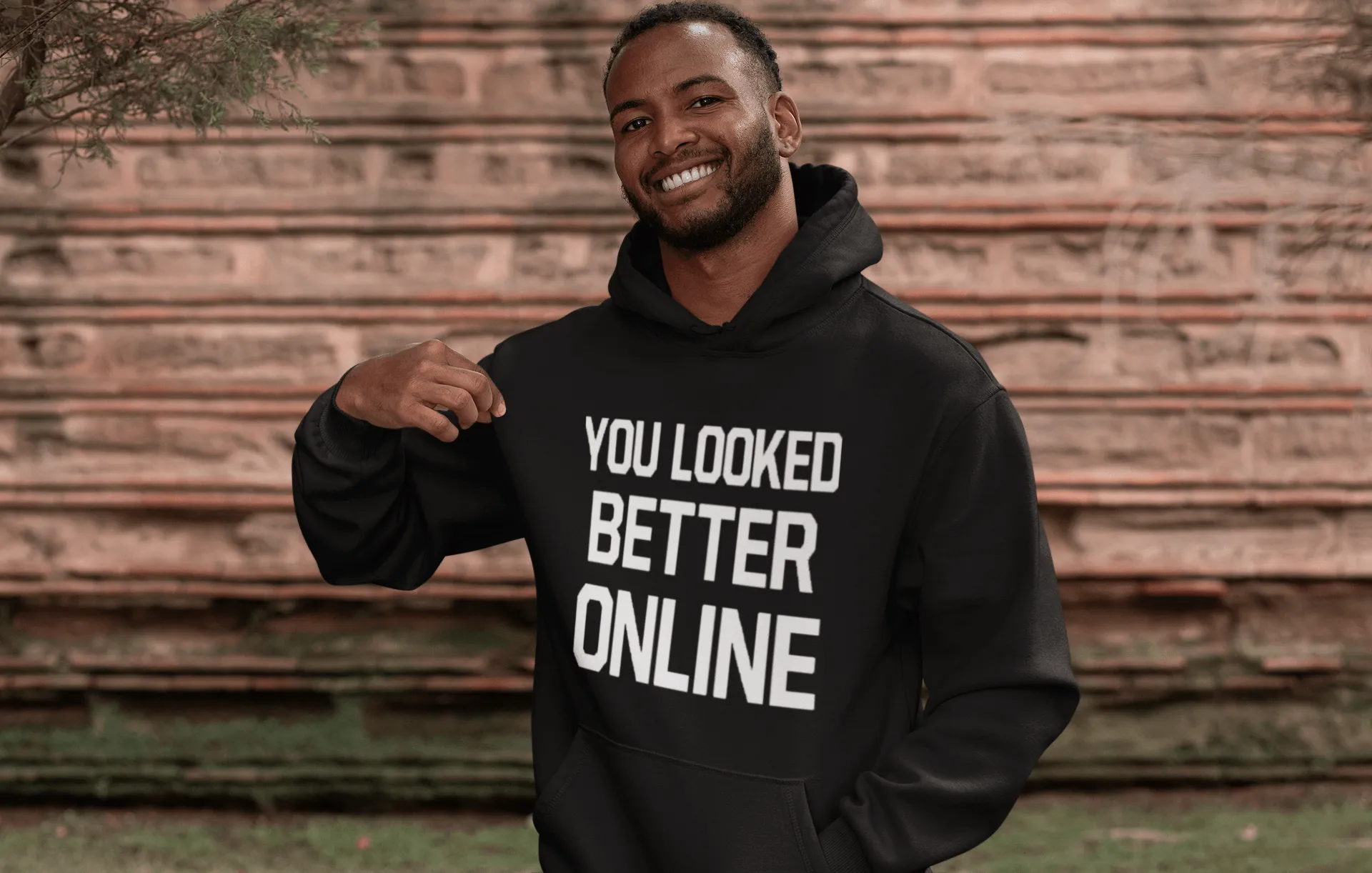 Tinder Hoodie Top Koala You Looked Better Online Unisex Pullover