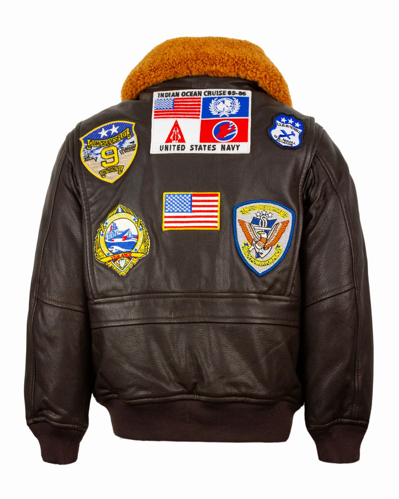 TOP GUN® 1.0 OFFICIAL KIDS LEATHER JACKET