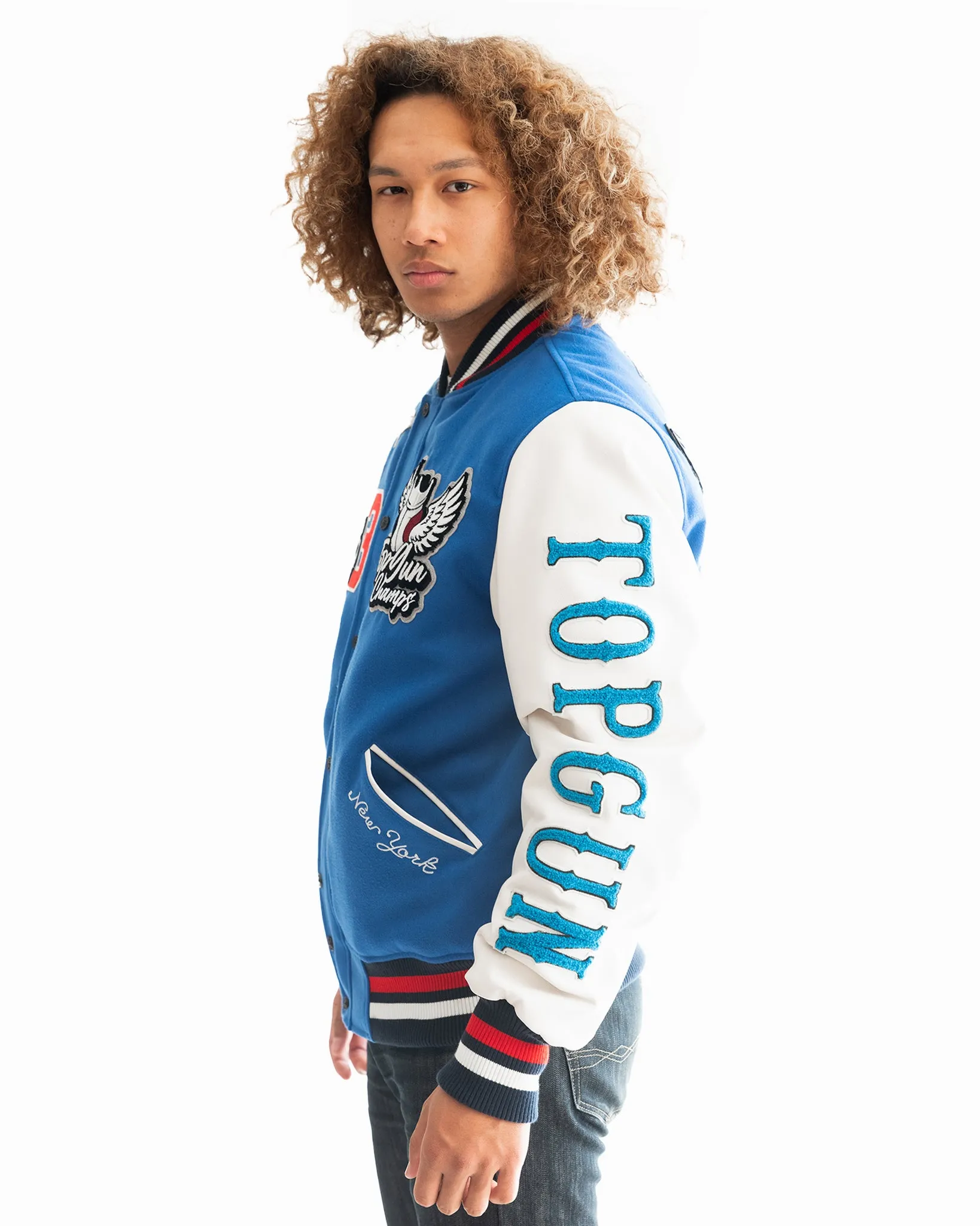 TOP GUN® "FLYING LEGEND" VARSITY JACKET