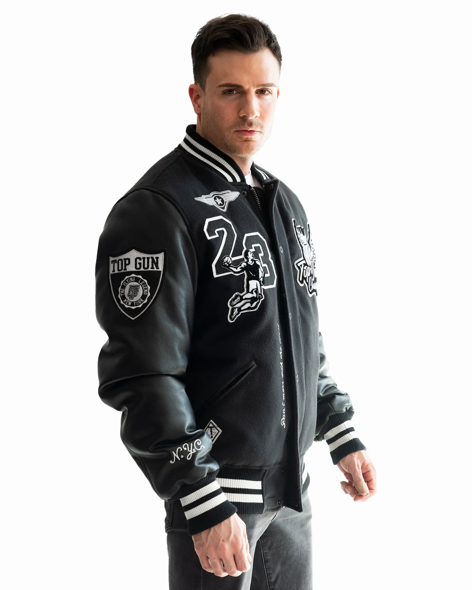 TOP GUN® "FLYING LEGEND" VARSITY JACKET