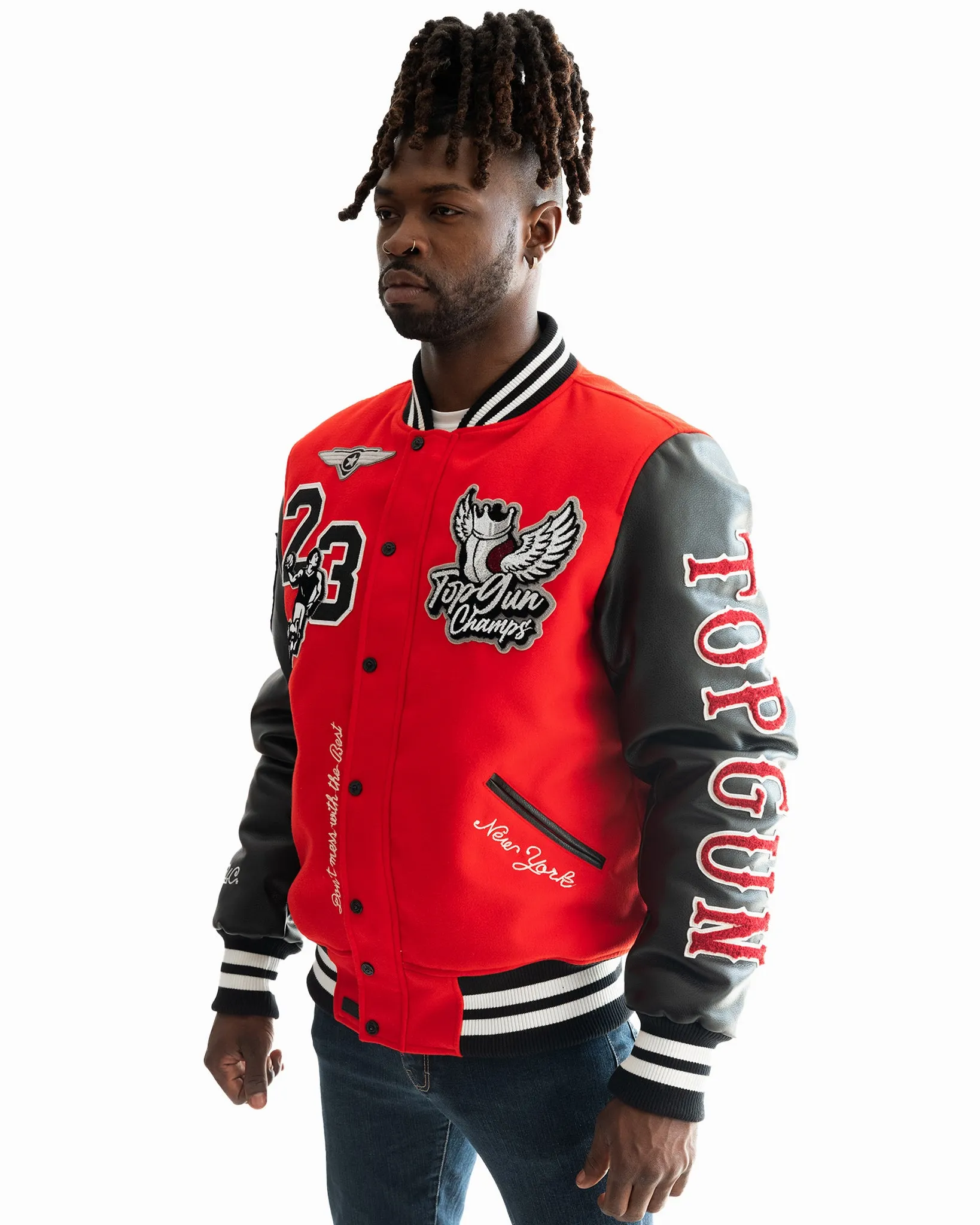 TOP GUN® "FLYING LEGEND" VARSITY JACKET