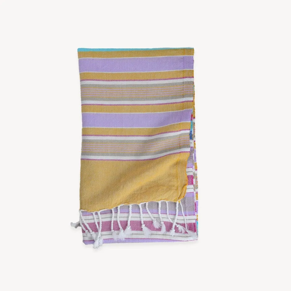 Turkish Towel : Patio Stripe in Blue