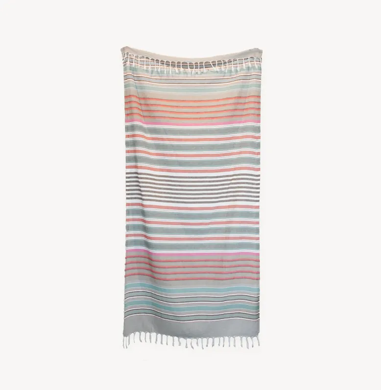 Turkish Towel : Patio Stripe in Shadow