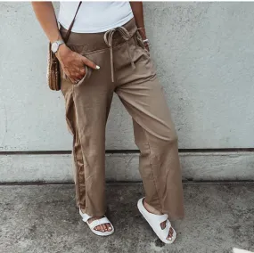 Ultimate TAUPE TAN jogger palazzo's *NEW*