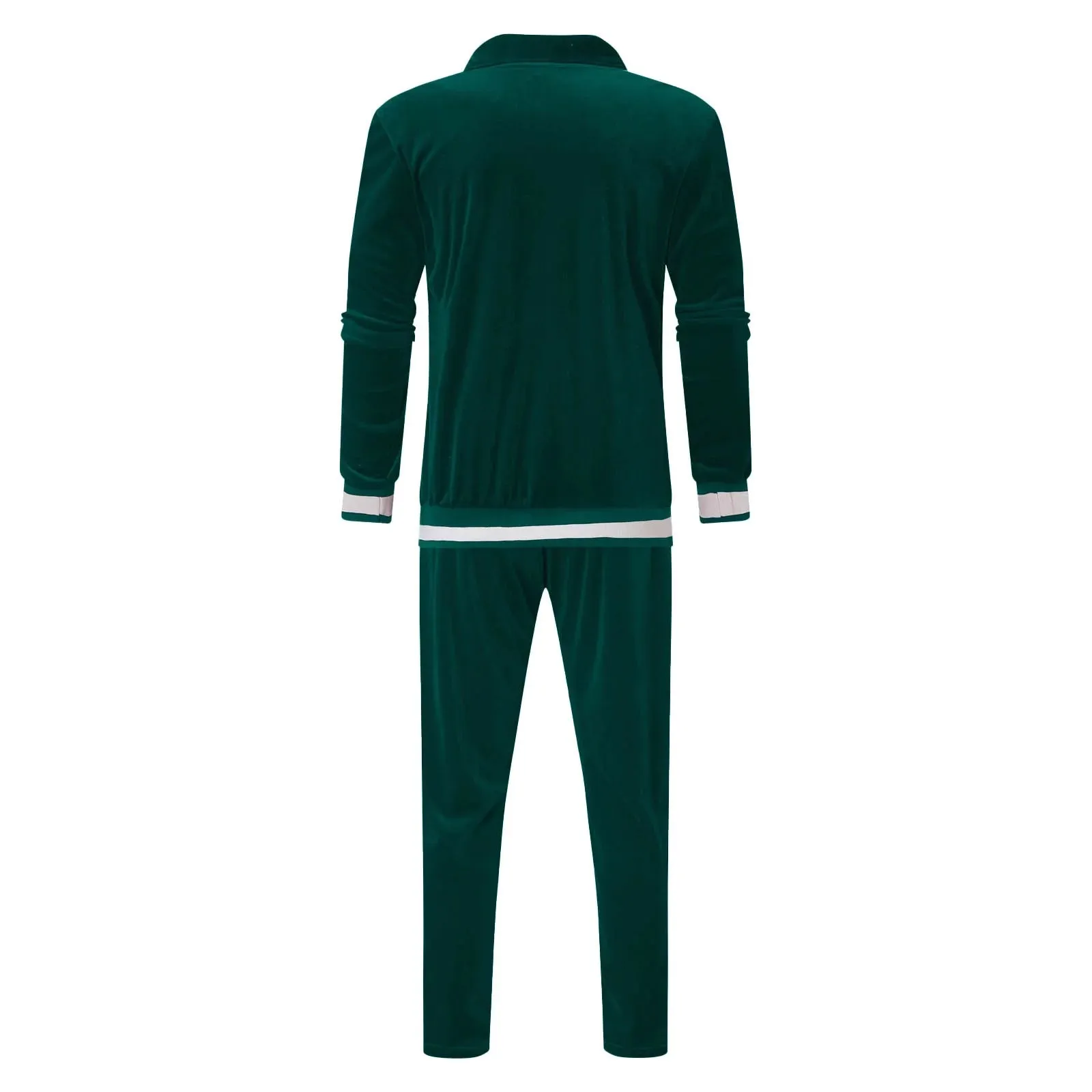 Velour Tracksuit Mens,2023 Men'S Velour Tracksuit 2 Pieces Winter Warm Full Zip up Jacket Sweatpants Fitness Sportswear Sweatsuit Jogger Sets