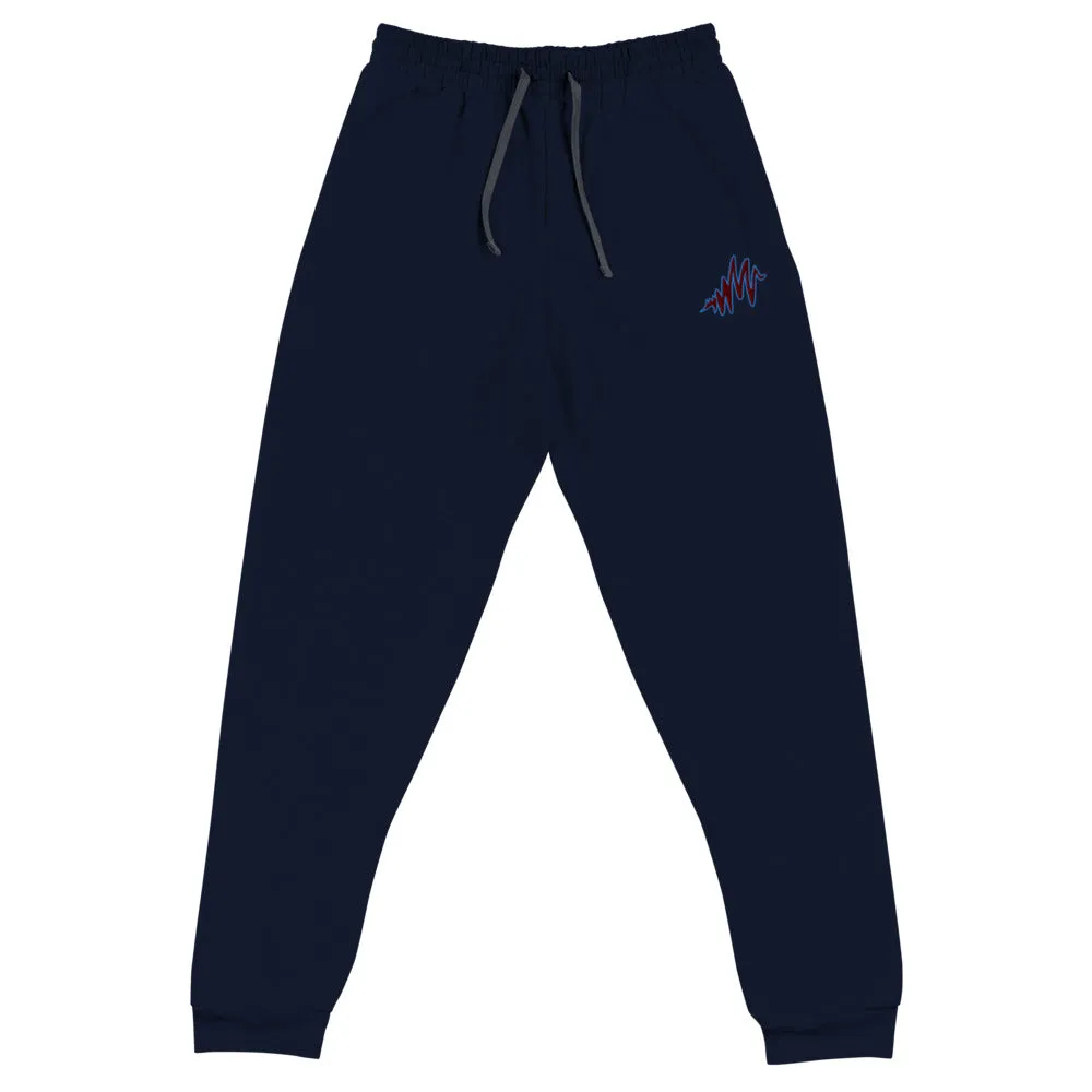 Waves | Embroidered Joggers