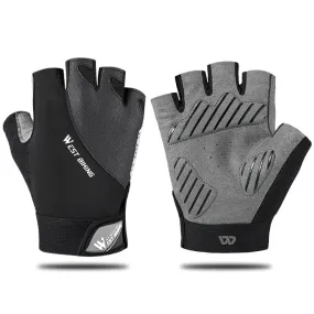 WEST BIKING YP0211210 Mountain Cycling Gloves Half Finger Breathable Anti-Slip Gloves Riding Equipment, Size: L(Dark Grey)