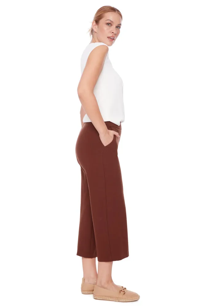 Wide Leg Culottes - Truffle