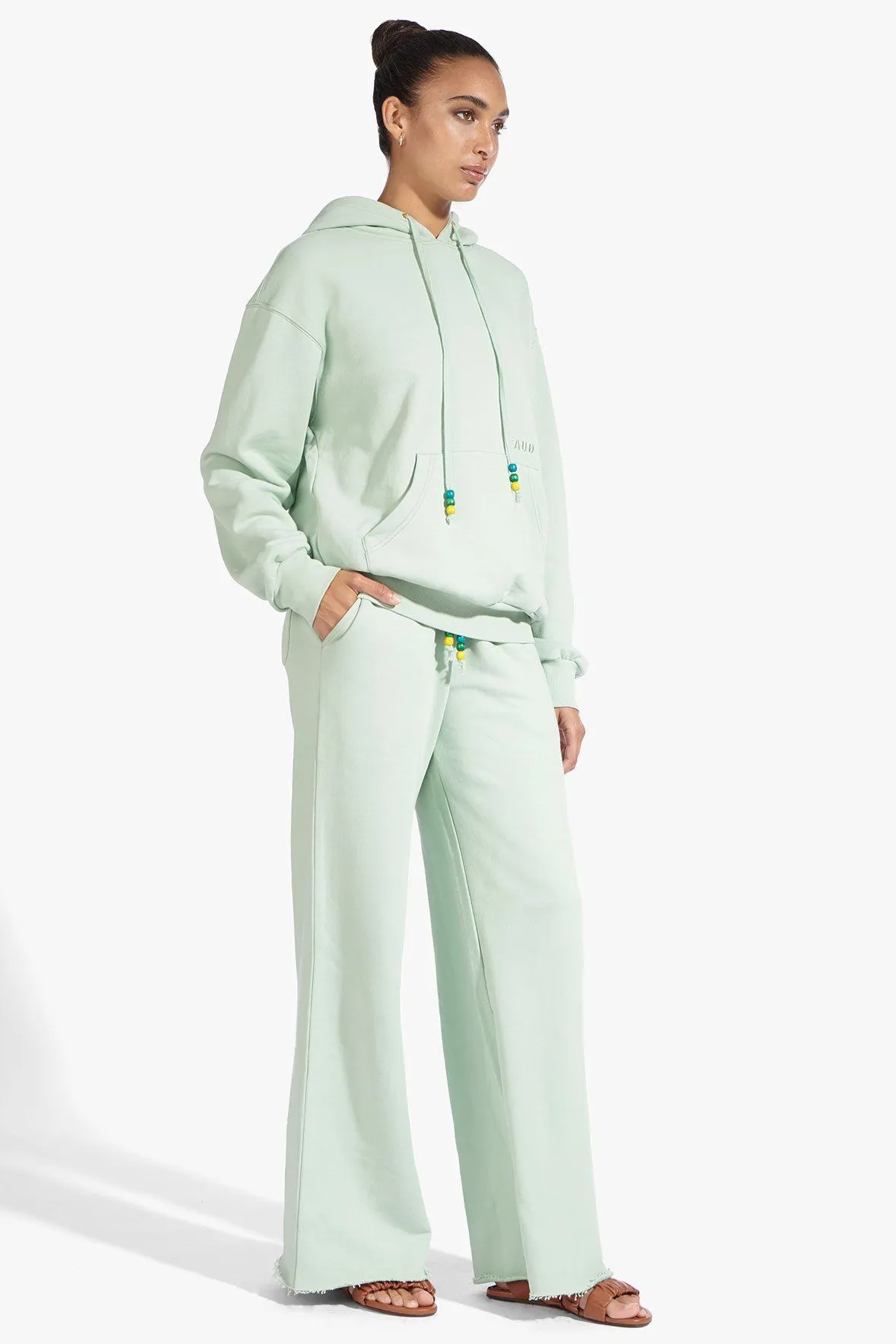 WIDE LEG SWEATPANTS | SAGE