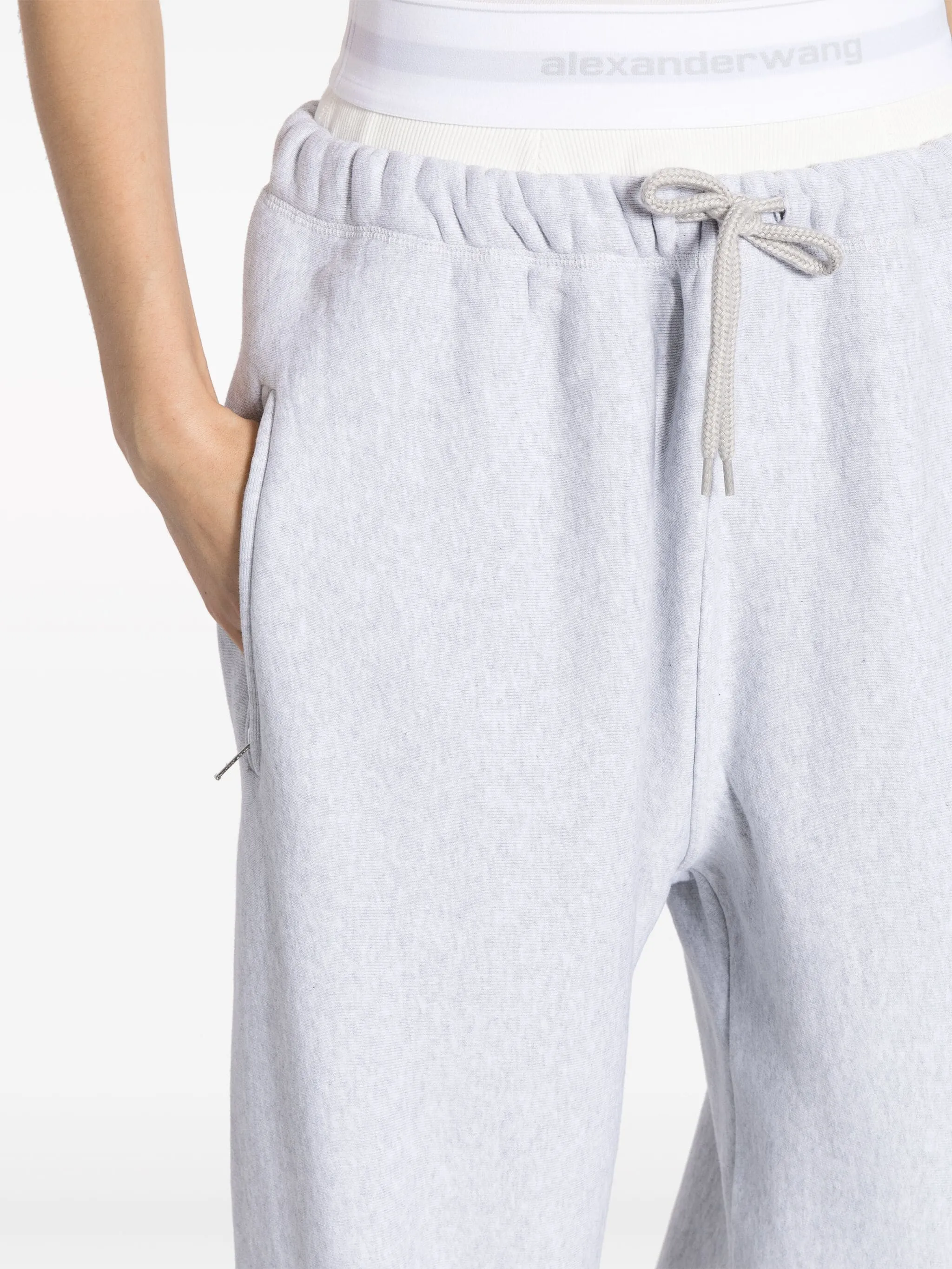 Wide Leg Sweatpants With Pre-Styled Logo Brief Waistband