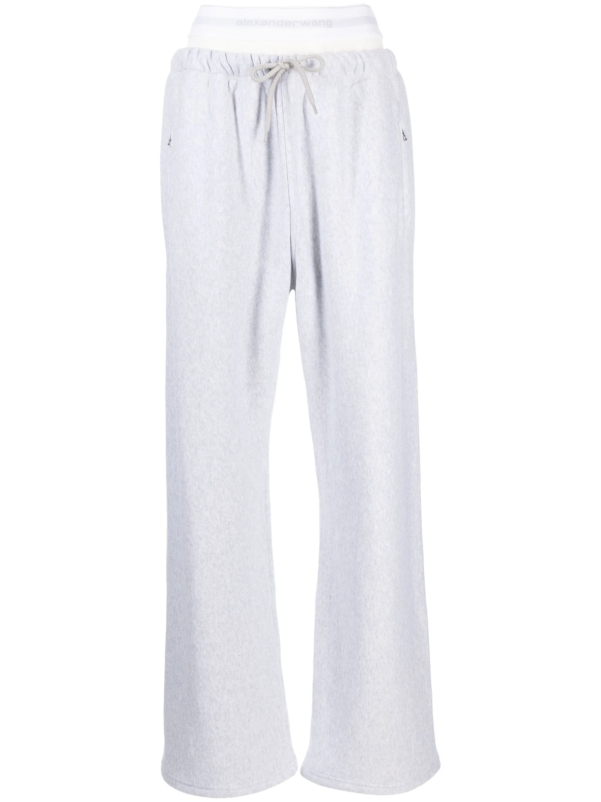 Wide Leg Sweatpants With Pre-Styled Logo Brief Waistband