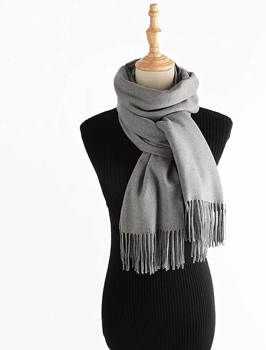 Winter Cashmere Wool Scarf Pashmina Shawl Wrap for Women