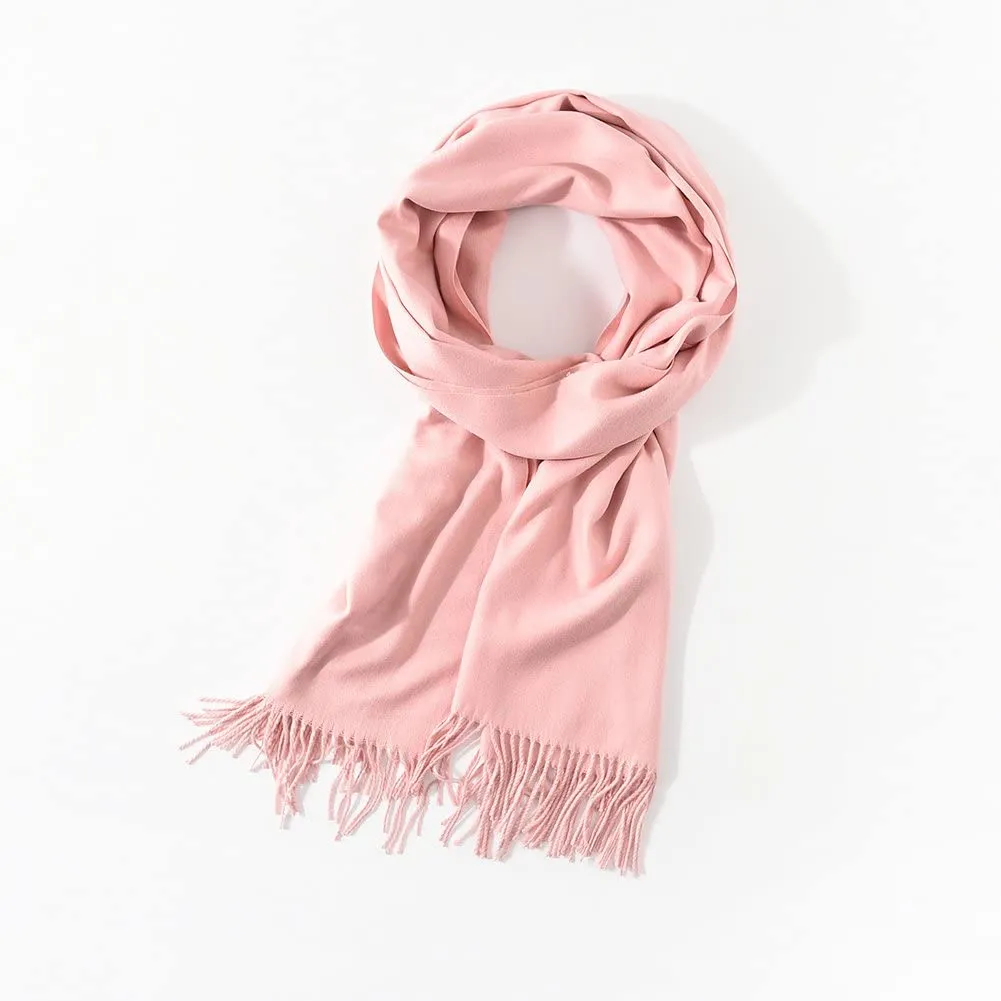 Winter Cashmere Wool Scarf Pashmina Shawl Wrap for Women