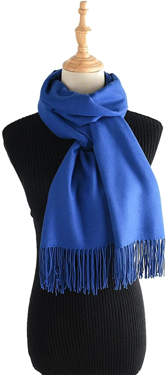 Winter Cashmere Wool Scarf Pashmina Shawl Wrap for Women