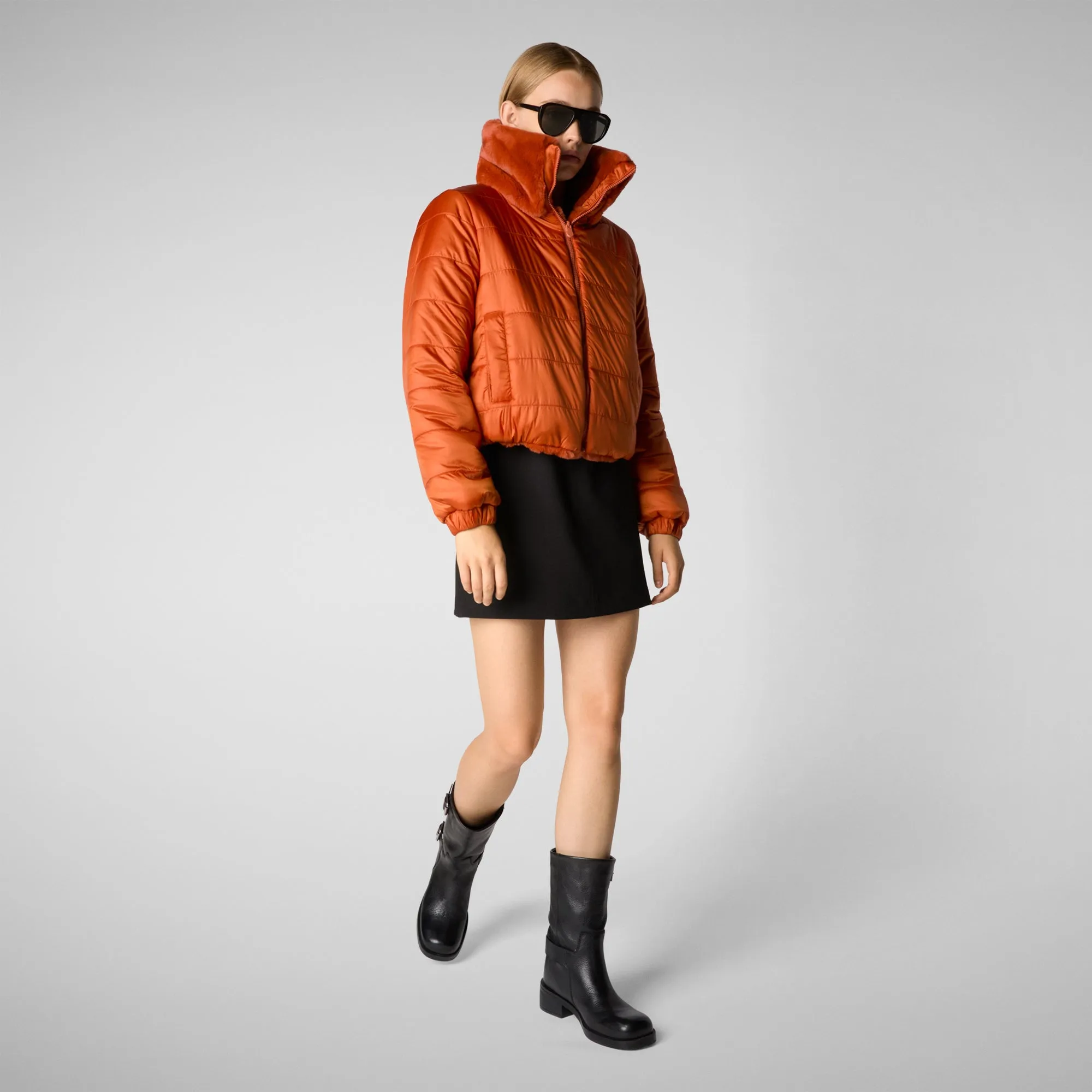 Women's jacket kina in maple orange