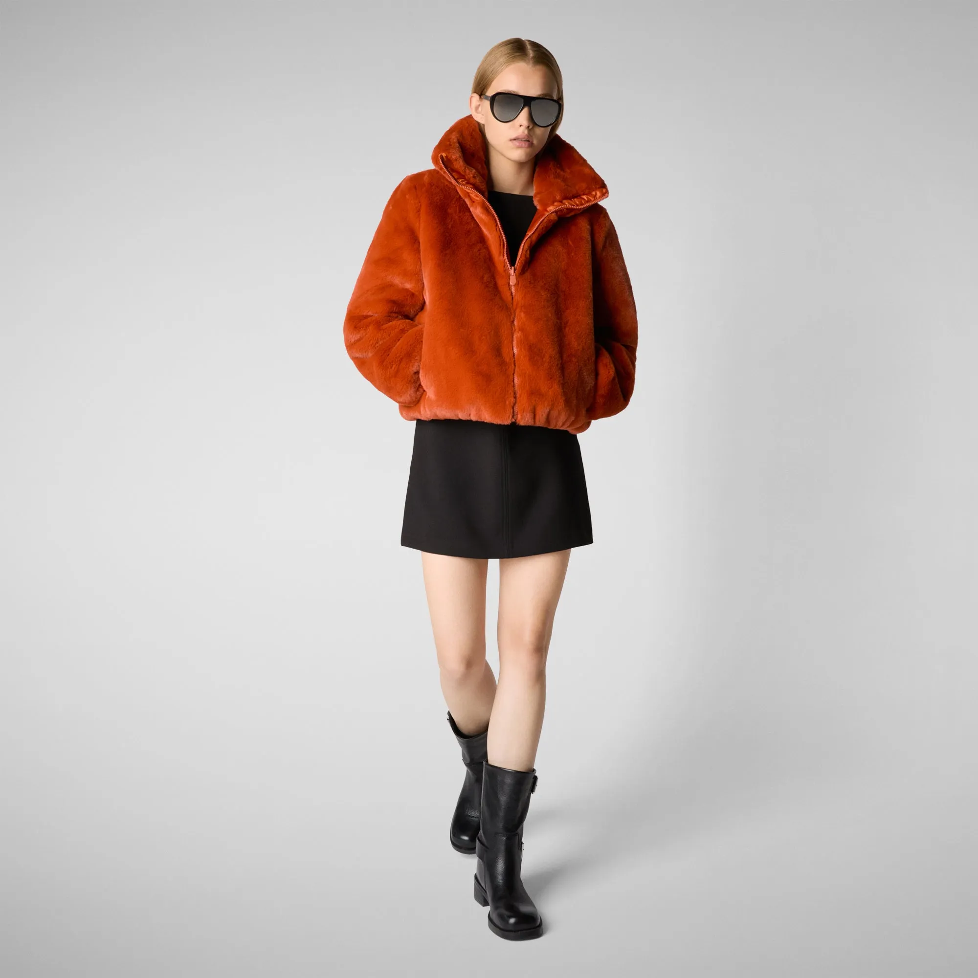 Women's jacket kina in maple orange